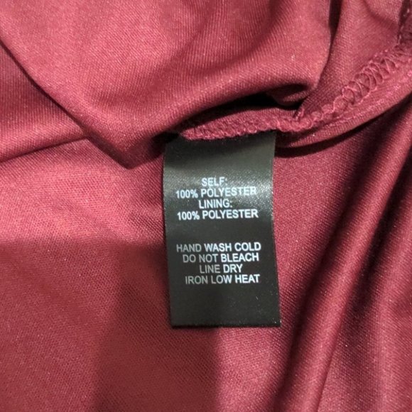 Lulu's Forevermore Mini Skater Dress Burgundy size Small - Picture 9 of 11